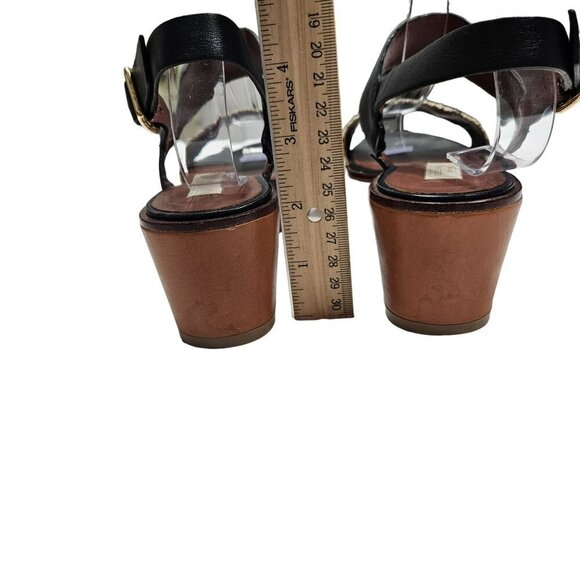 Cole Haan Womens Leather & Snakeskin‎ Wedge Sandals Size 6.5B - Picture 11 of 14